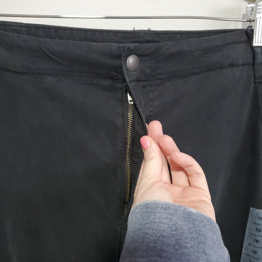 AMERICAN EAGLE NWOT Super High-Rise Baggy Wide Leg Pant Cargo Women's 16 x 31.5" - Picture 4 of 16